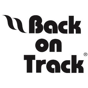 Back on Track brand logo, link to Back on Track products page