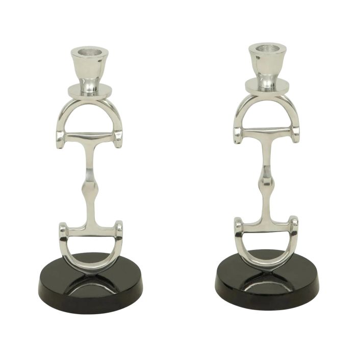Aluminum D Bit Caddlestick Holders (Sold As Pair)