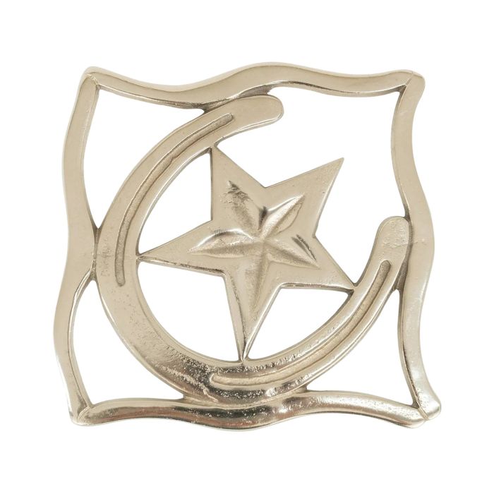 Star with Horse Shoe Silver Trivet