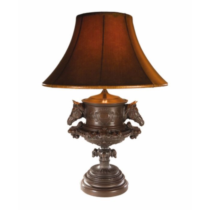 Oklahoma Casting Horse Urn Lamp
