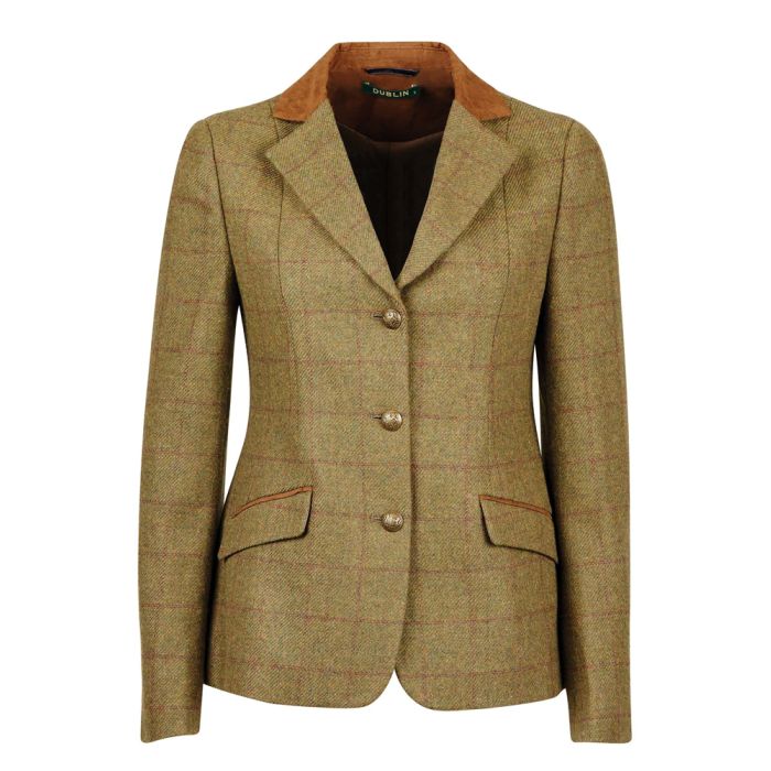 Dublin Kids Albany Tailored Tweed Jacket with Suede Collar