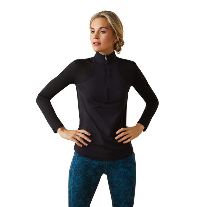 Ariat Ladies Breathe 1/4 Zip Long Sleeve Baselayer Shirt