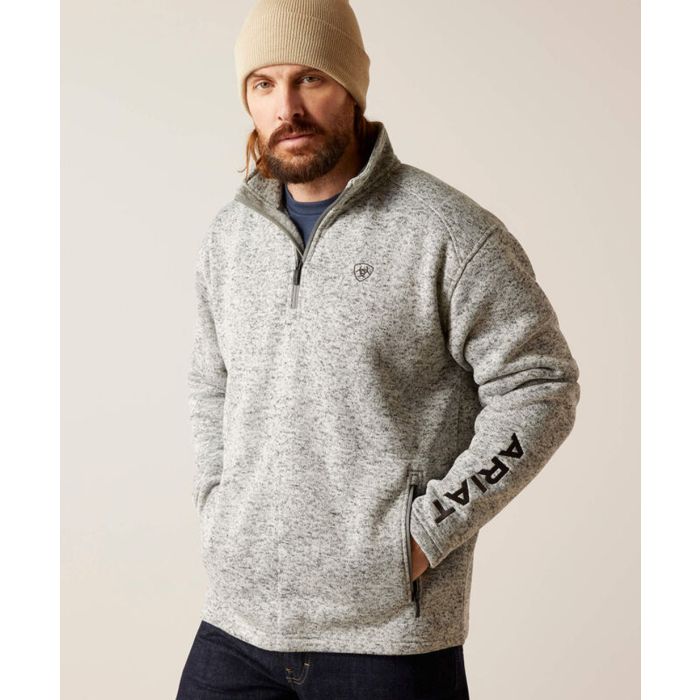 Ariat Men's Caldwell Logo 1/4 Zip Sweater