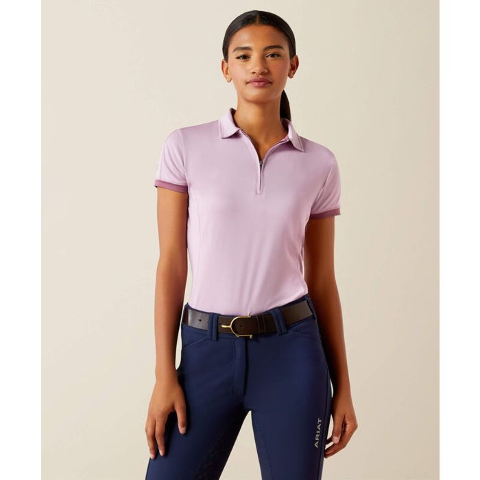 Ariat Ladies Bandera - 1/4 Zip Short Sleeve Polo Shirt - 5