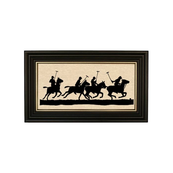 Madison Bay Co. 7" X 12" Polo Team Frame Paper Cut Silhouette