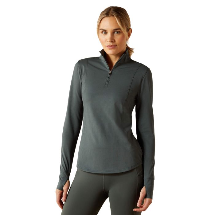 Ariat Ladies Gridwork 2.0 - 1/4 Zip Baselayer Long Sleeve Shirt