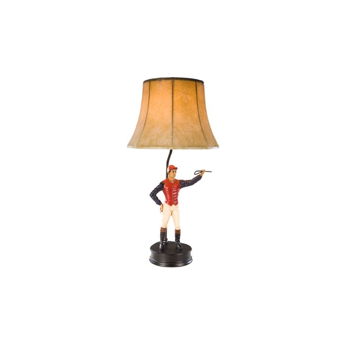 Oklahoma Casting Large Standing Jockey Lamp
