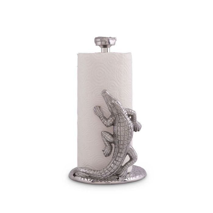 Arthur Court Alligator Paper Towel Holder