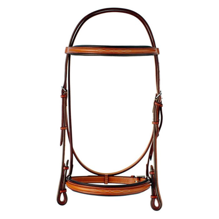 Edgewood Fancy Raised Padded 1" Width Bridle with Fancy Laced Reins