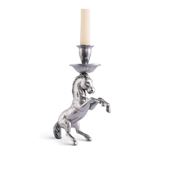 Arthur Court Rearing Horse Candle