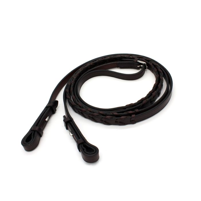 Tory 5/8" Laced Reins with Hook Stud - 54"