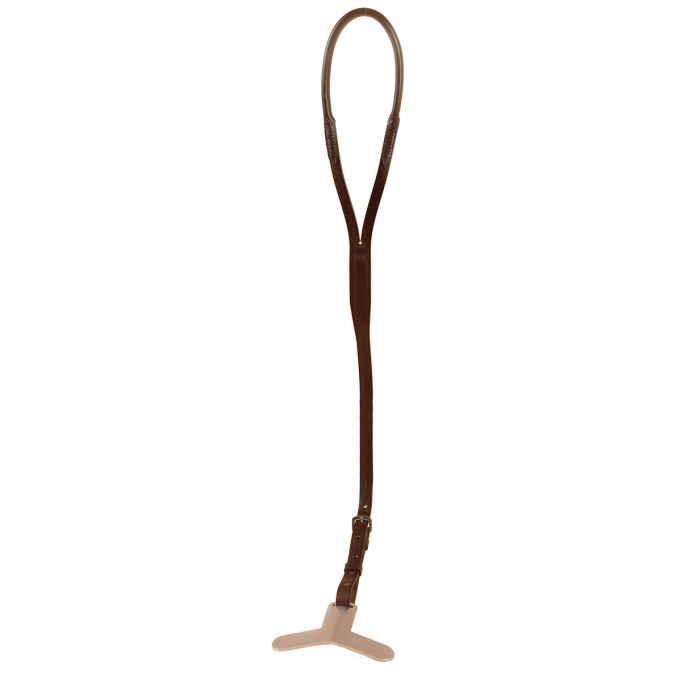 Tory Leather Crupper With Metal T-Plate (Horse Size)