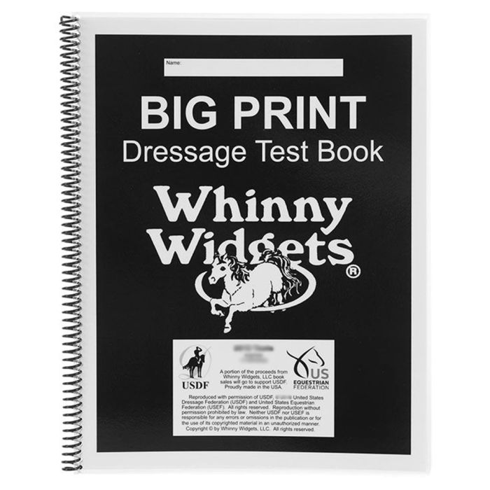 Large Print Instructors' Dressage Test Book - 2023 Edition