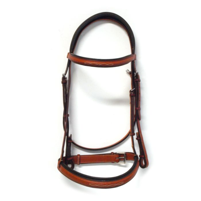 Edgewood Fancy Raised Padded 1" Bridle with Padded Crown