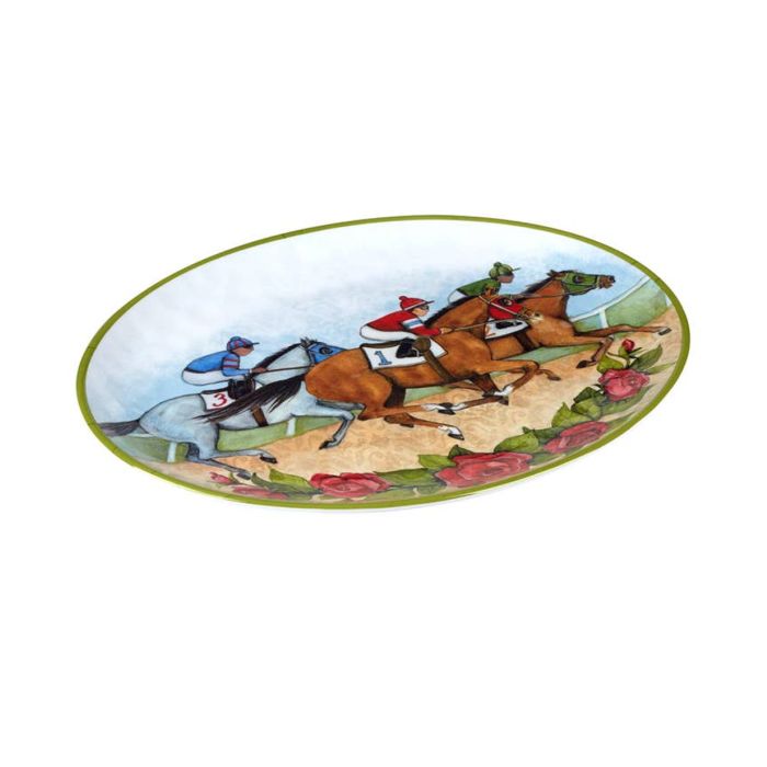 Dat At The Races Melamine Oval Platter
