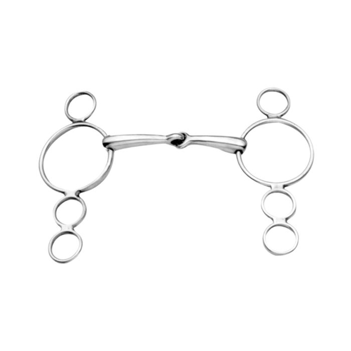 Korsteel 3-Ring Elavator European Snaffle