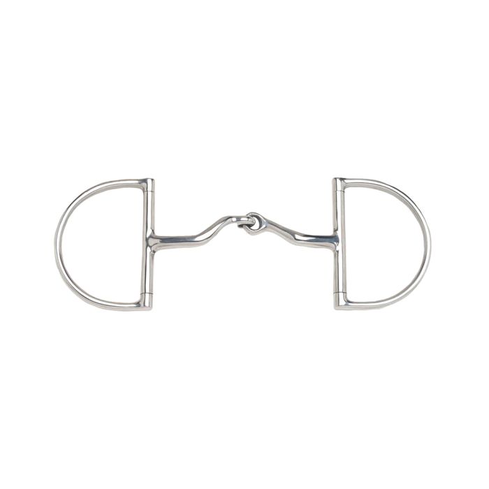 JP Curved Stainless Steel Jointed Port Hunter Dee Ring Snaffle Bit