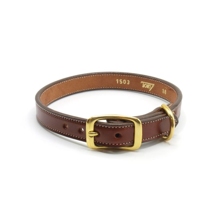 Tory Plain Stitch Dog Collar