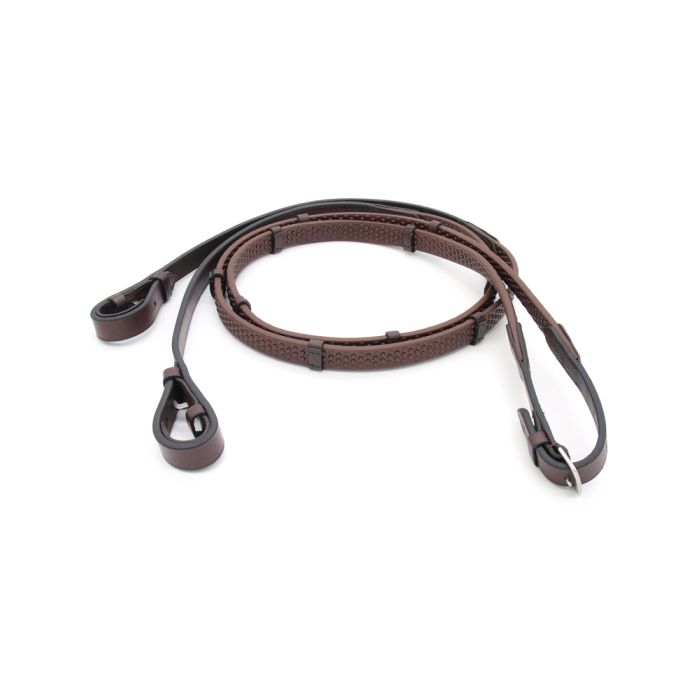 Black Oak 3/4" Pebble Grip Reins with Stops