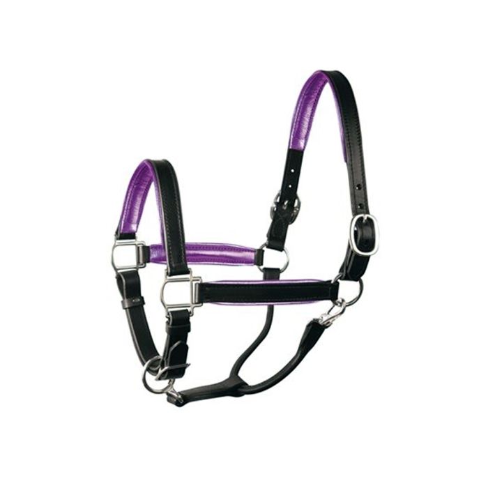 Perri's Leather Padded Metallic Halter
