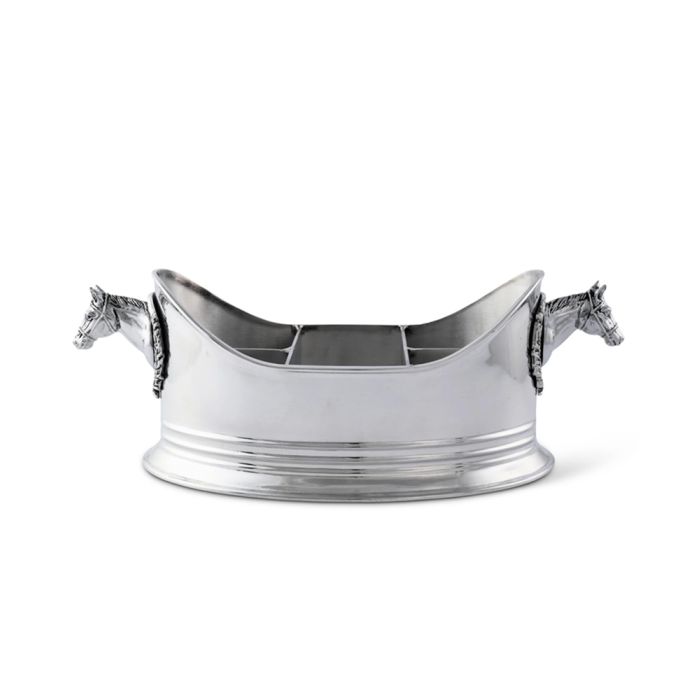 Vagabond House Horse Head Silverware Caddy
