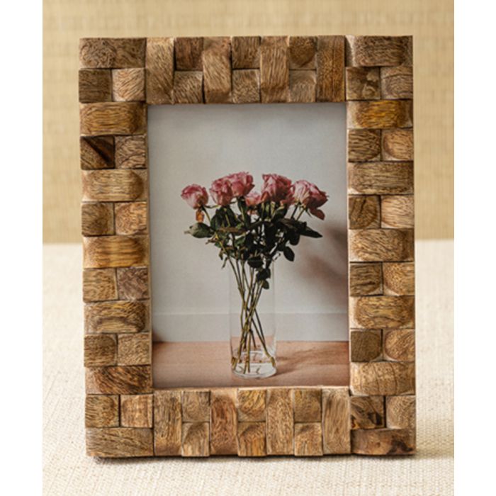 IHI Wooden Textured Photo Frame - Multiple Sizes Available