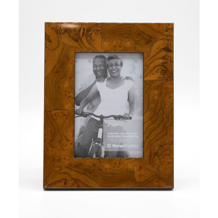 Gloss 1-5/8" Burlwood 4 x 6 Frame