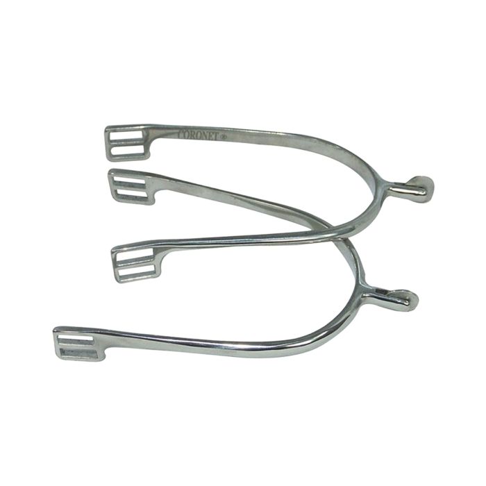Coronet Ladies Light Weight Stainless Steel Spurs with Disc Rowel - 5/8"