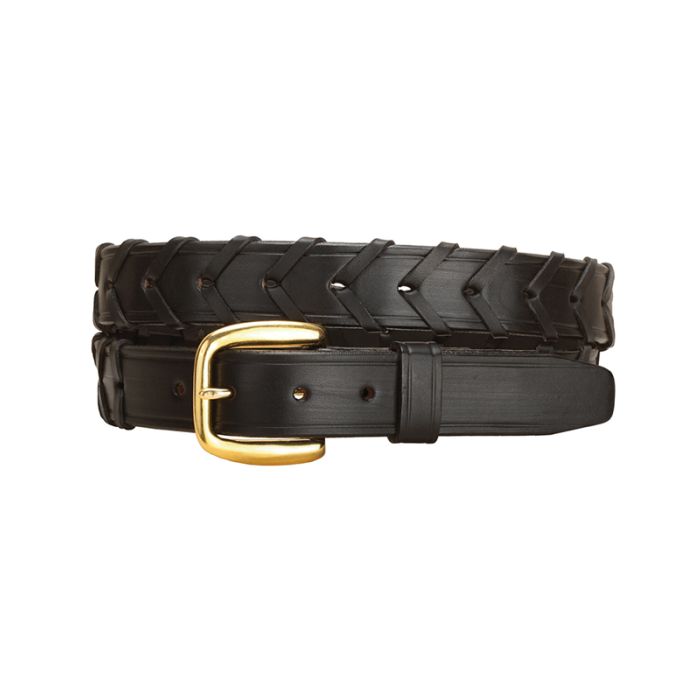 Tory 1.25" Laced Leather Belt