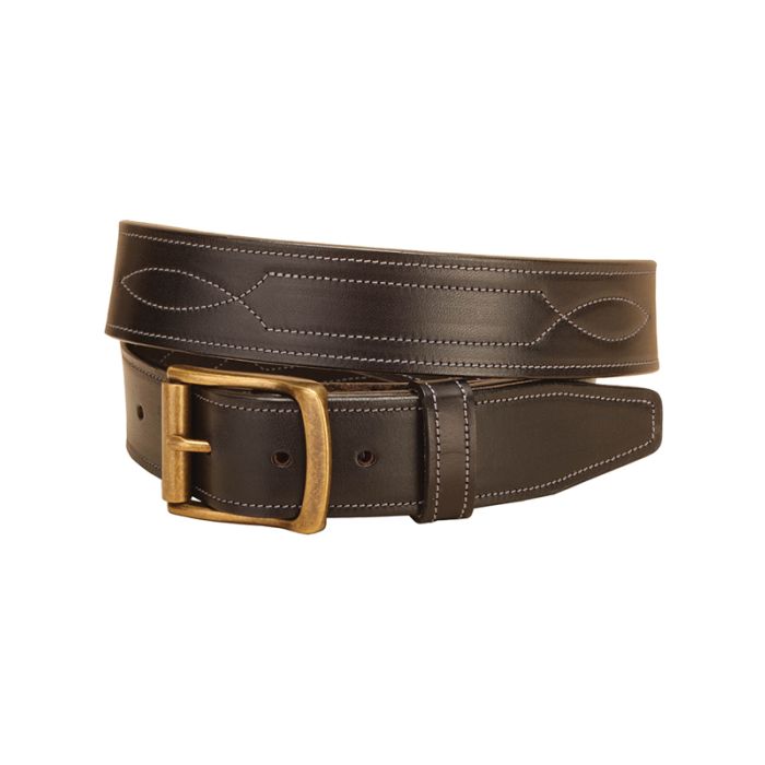 Tory Repeated Stitch 1.5" Leather Belt