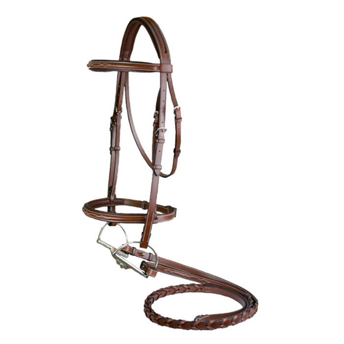 M. Toulouse Annice Bridle w/ Fancy Stitched Laced Reins
