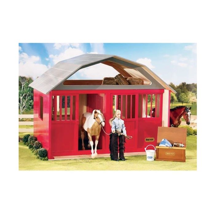 Breyer Delux Painted Two Stall Wood Barn