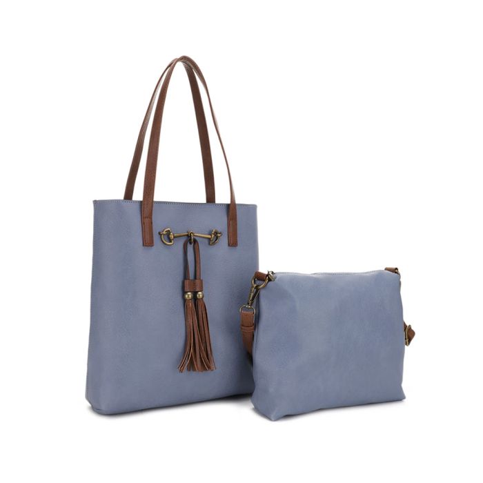 Liz Soto Jane Two-In-One Horsebit Tote With Tassel