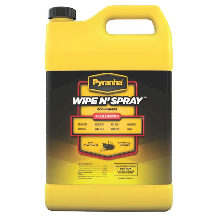 Pyranha Wipe N' Spray For Horses Insect/Fly Spray Refill (1 Gallon)