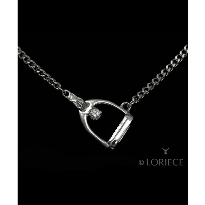 Loriece Tilted Stirrup Necklace