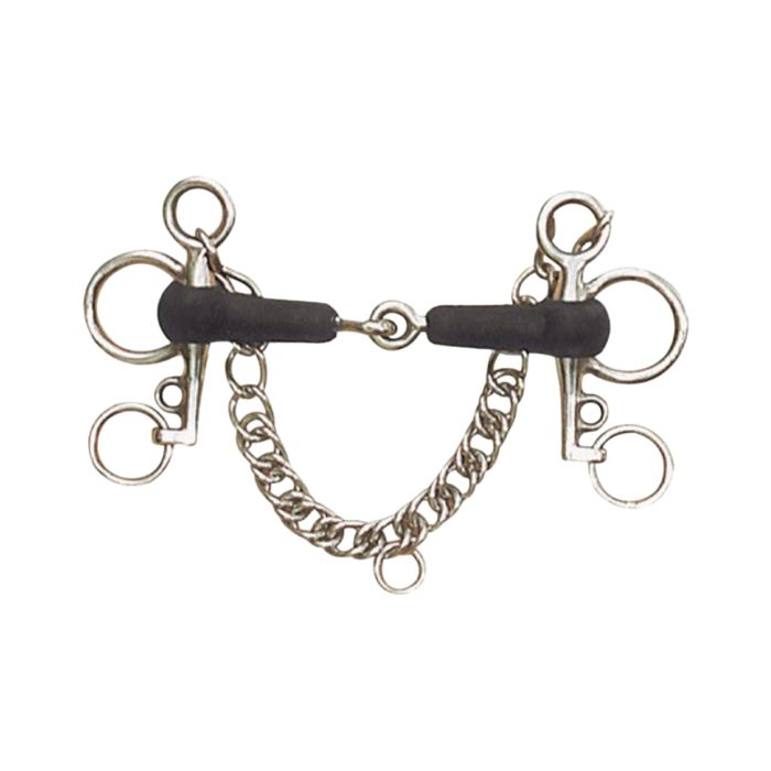 Centaur® Pelham Tom Thumb Jointed Rubber Mouth