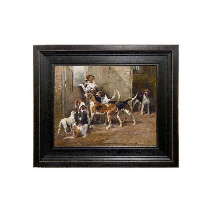 Madison Bay Co. Waiting For The Hunt Framed Oil Painting Print On Canvas 8X10