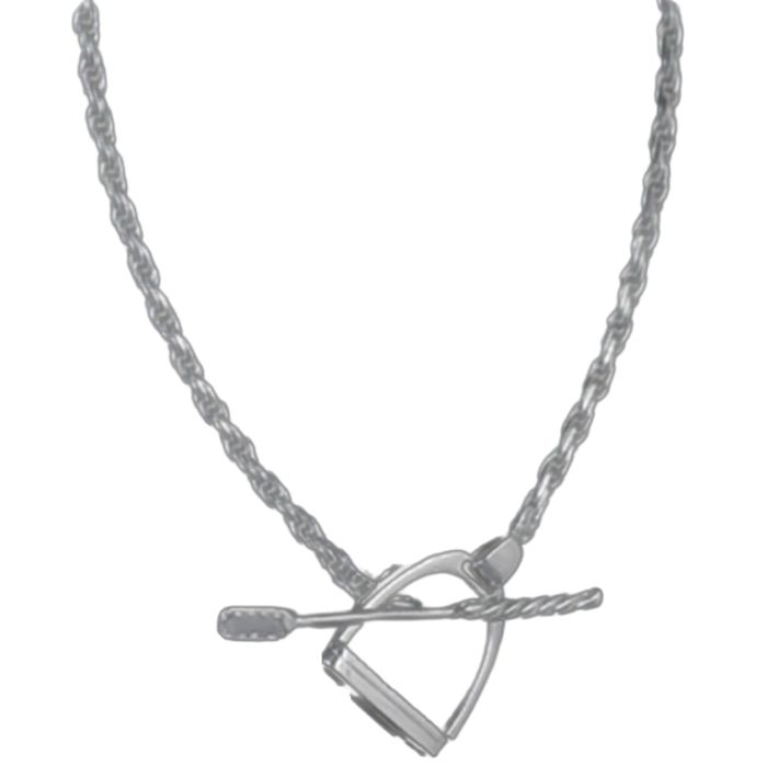 Loriece English Stirrup & Crop Toggle Necklace