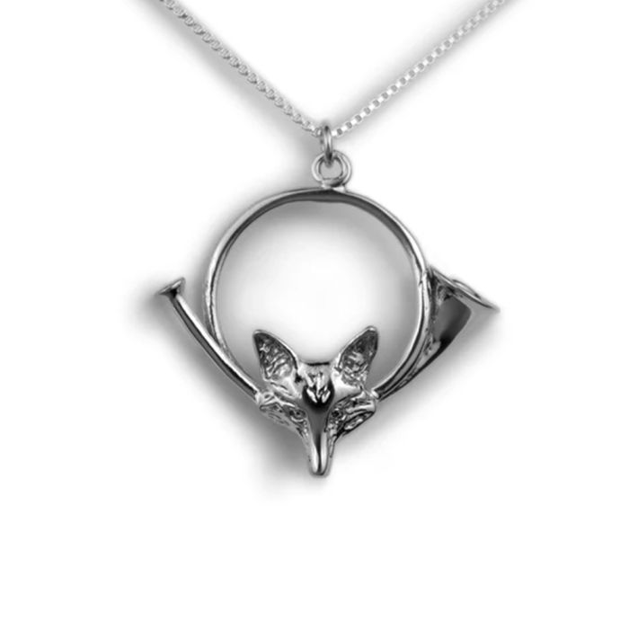 Loriece Fox & Horn Necklace