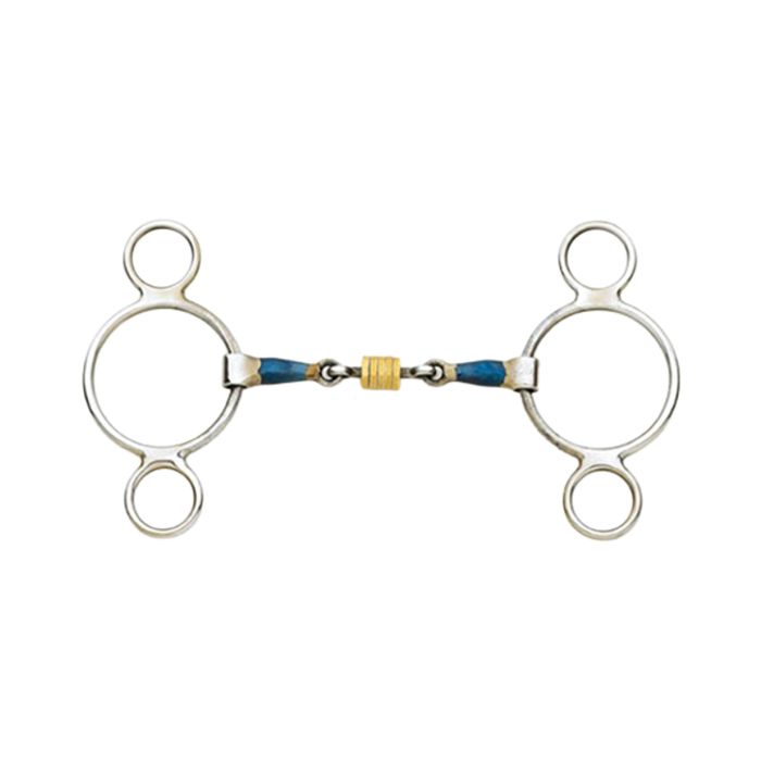 Centaur® Stainless Steel 2-Ring Gag w/ Loose Copper Rollers