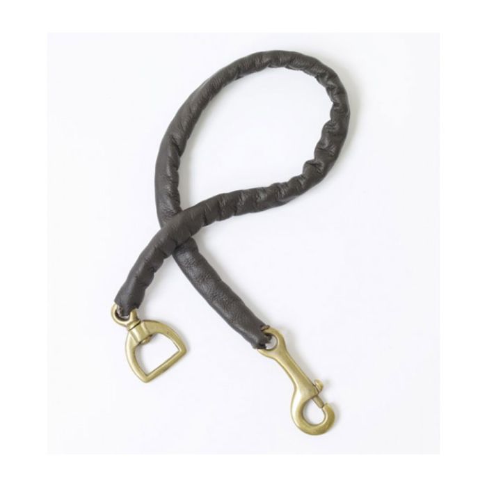Leather Covered Stud Chain - 30in