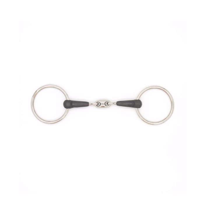 Eco Pure Loose Ring Oval Link Peanut Rubber Mouth Bit