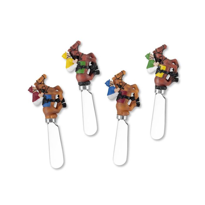 Polyresin Handle Cheese Spreaders With Stainless Steel Blade