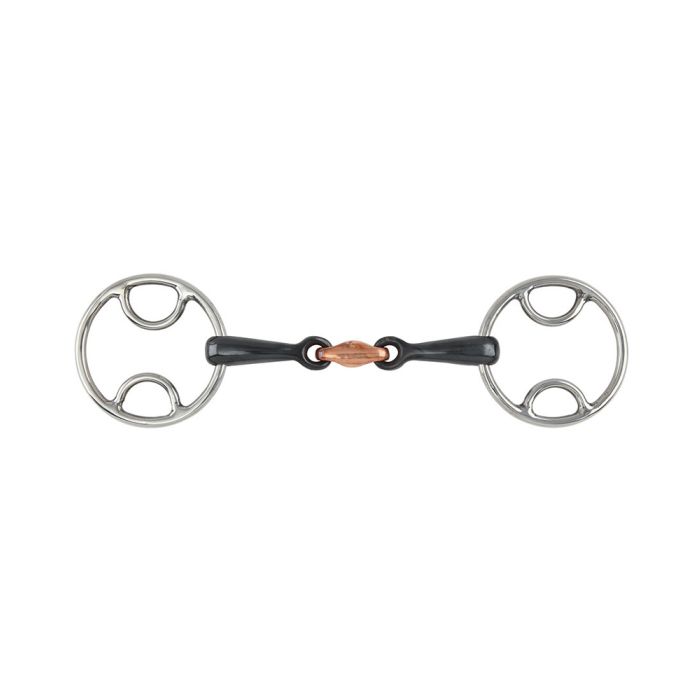 Bevel Loop Ring Gag Sweet Iron Double Jointed Bit