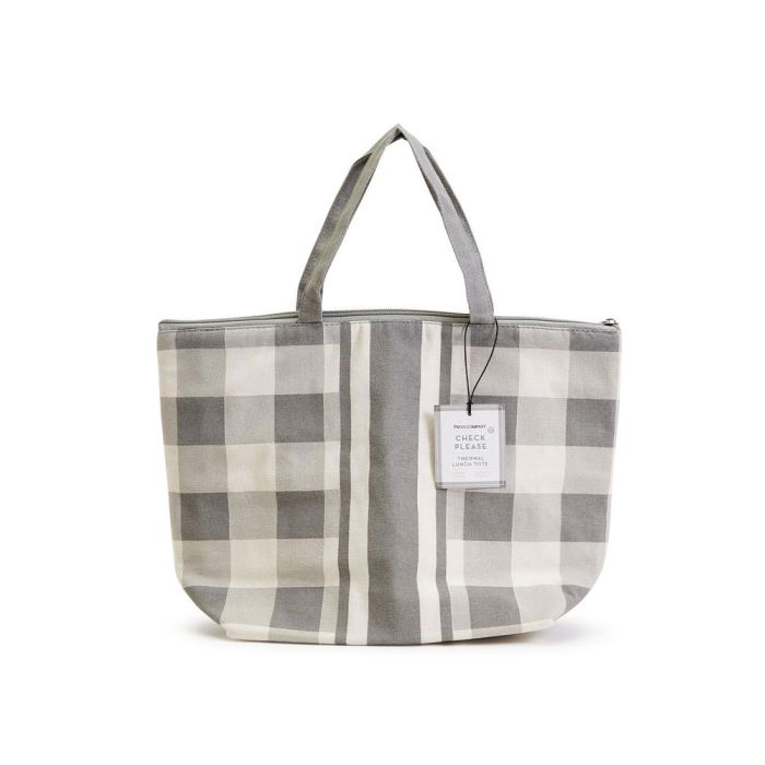 Two's Company Buffalo Check Insulated Thermal Tote