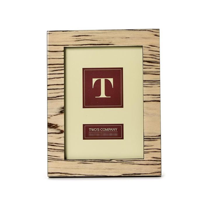 Two's Company Zebra Wood Photo Frame (Multiple Sizes)