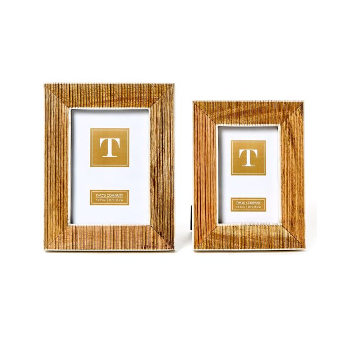 Two's Company Striated Textured Frame (Multiple Sizes)