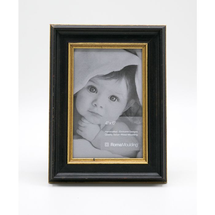Renaissance Black & Gold 4 x 6 Frame