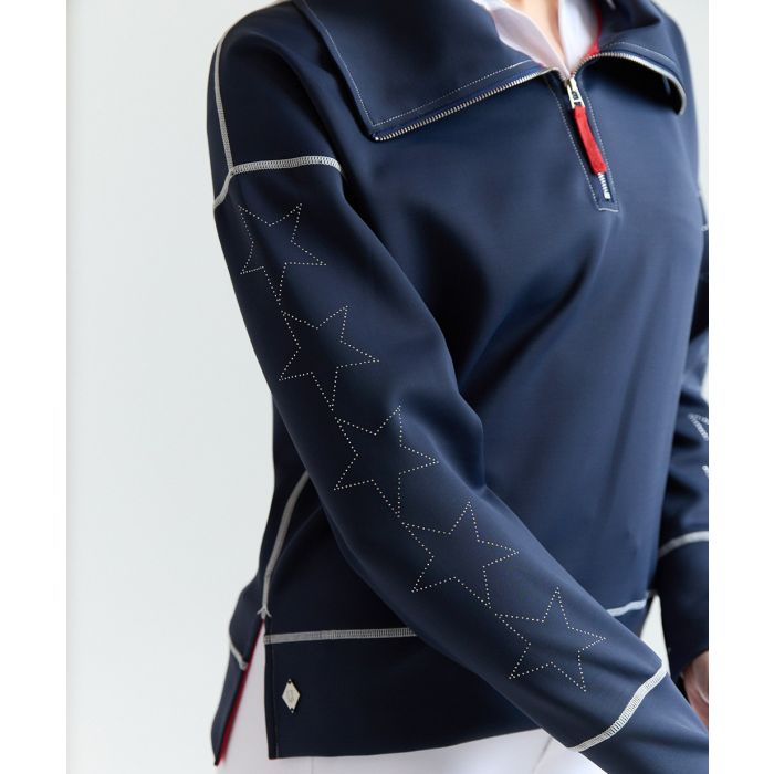70 Degrees Ladies 5 Star Half Zip Suba Top