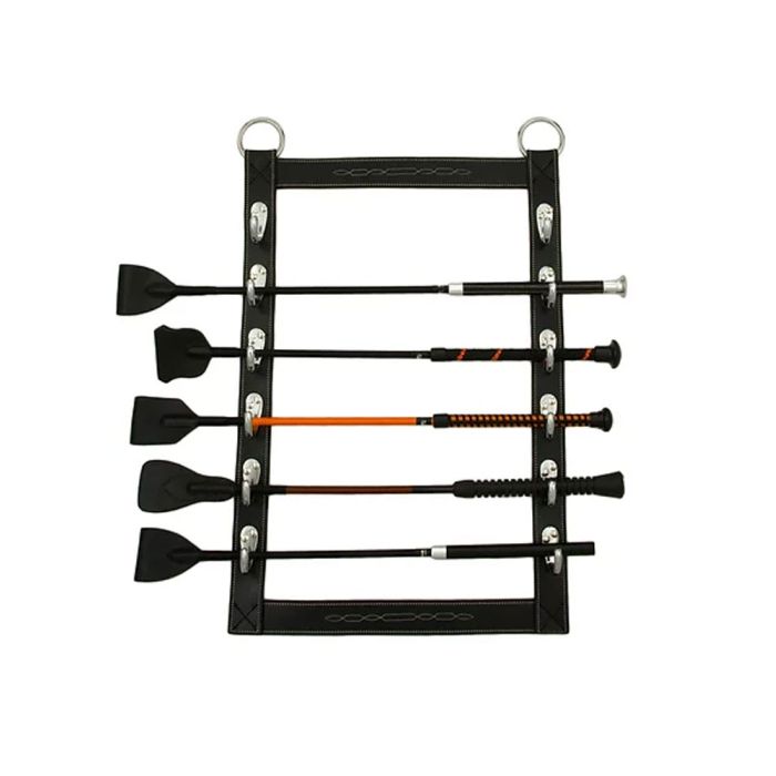 Horse Fare Leather Whip Rack